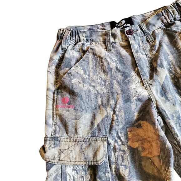 Y2k Camo Pants Mossy Oak Perfect Fade Baggy Pants Pink Accents - Size 5 - Picture 4 of 8